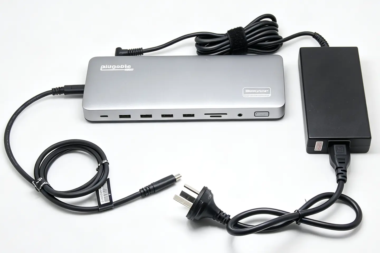 Plugable USB-C笔记本电脑扩展坞 双显示器 4K 60Hz PD协议100W充电 DisplayLink 兼容win/Mac/chromeos等
