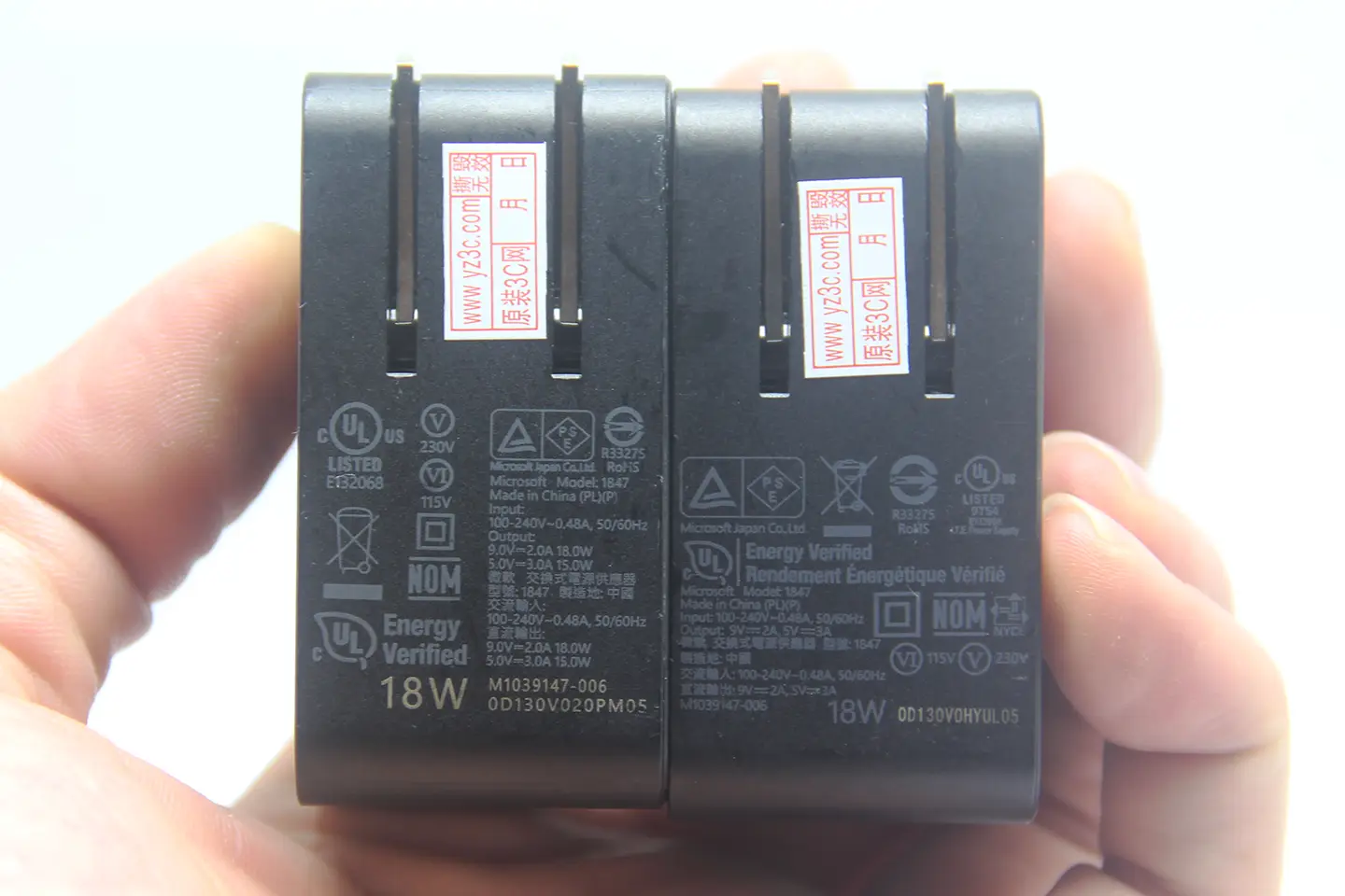 原装微软PD18瓦/23瓦 充电器 小巧折叠插脚 微软1847/微软2011 适用Surface Duo iPhone等手机平板