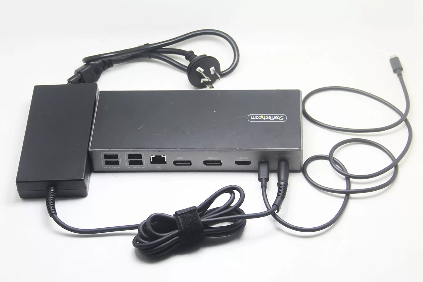 Startech DK31C2DHSPD 全功能C扩展坞100W功率输出扩三屏4K 2个DP1.4/HDMI2.0 6个USB接口（2个10Gbps）SD
