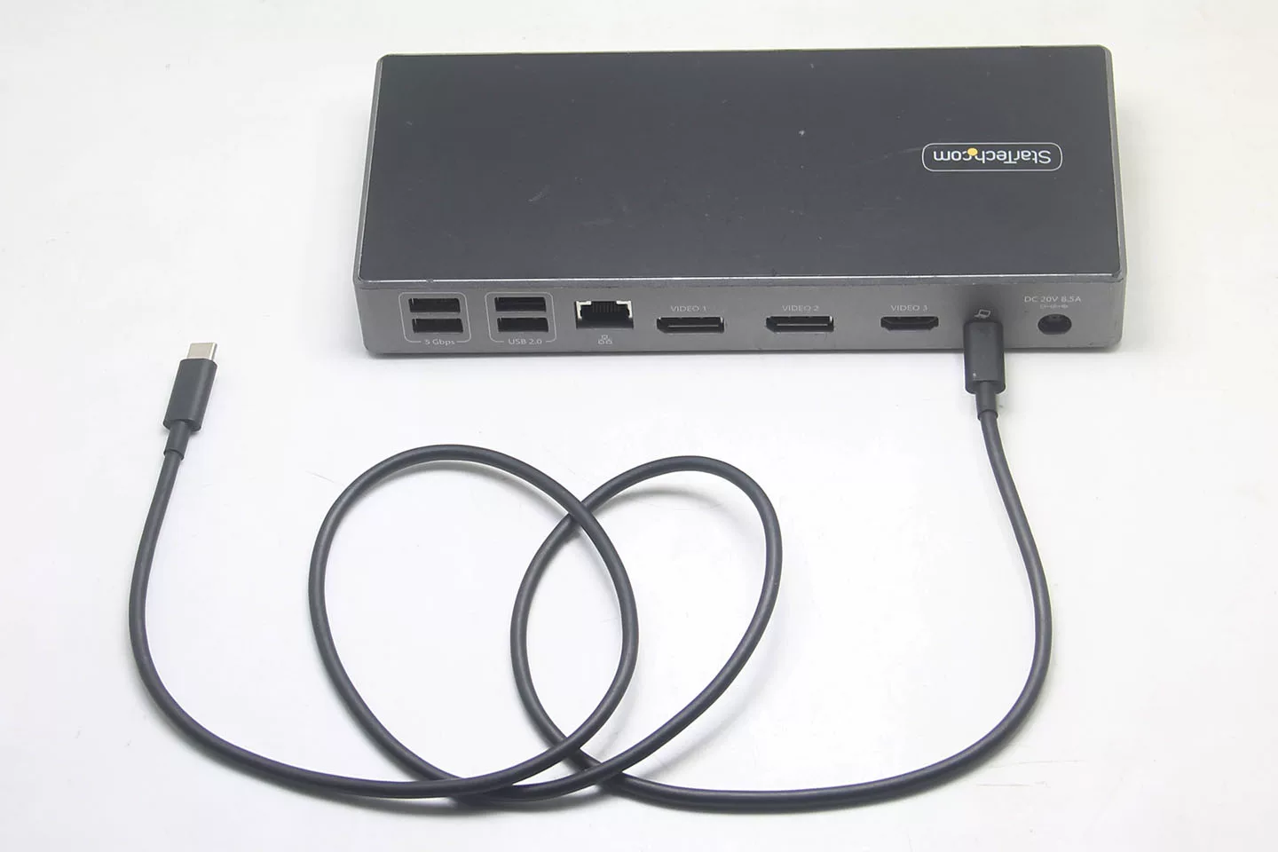 Startech DK31C2DHSPD 全功能C扩展坞100W功率输出扩三屏4K 2个DP1.4/HDMI2.0 6个USB接口（2个10Gbps）SD